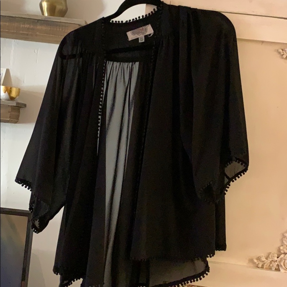 Urban Outfitters sheer shall black